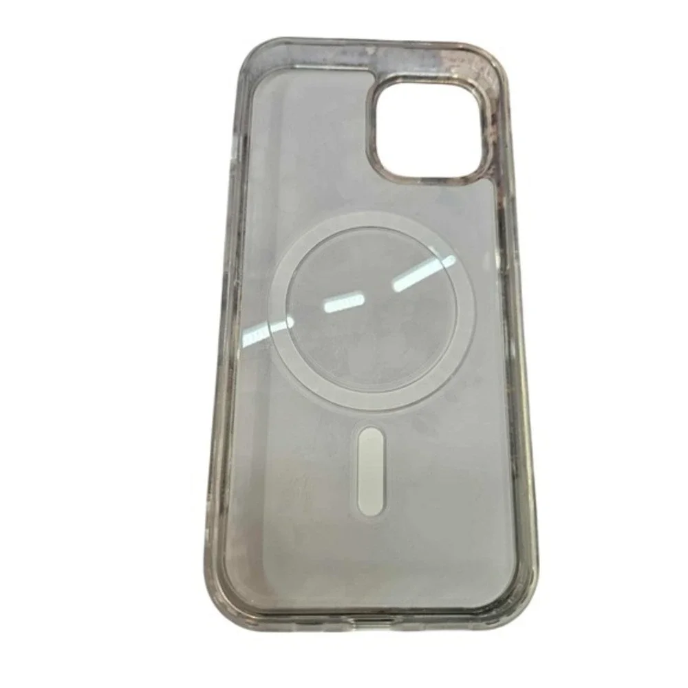 NEW Iphone 15 pro Pink Floral Rose Case‎ Magentic Safe (4855)